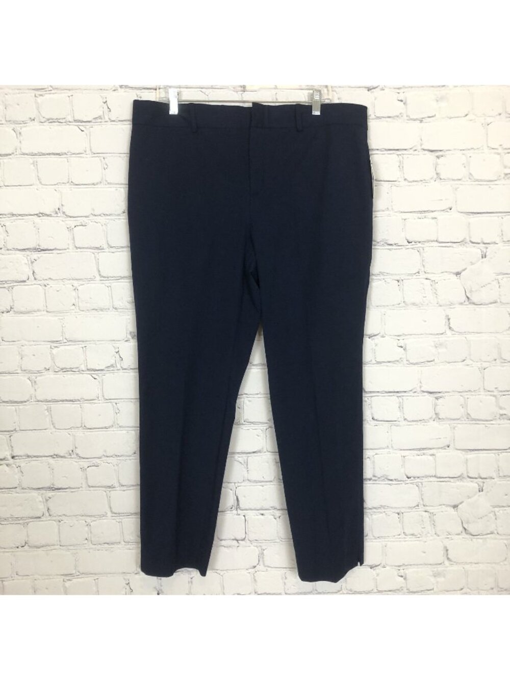 NWT Crown & Ivy Cary Pants Size 16 Navy Ankle Bi-Stretch
